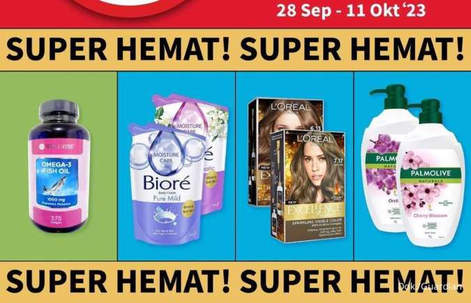 Promo Guardian hingga 11 Oktober 2023, Tambah Rp 1.000 Dapat 2 Deodorant dan Shampoo