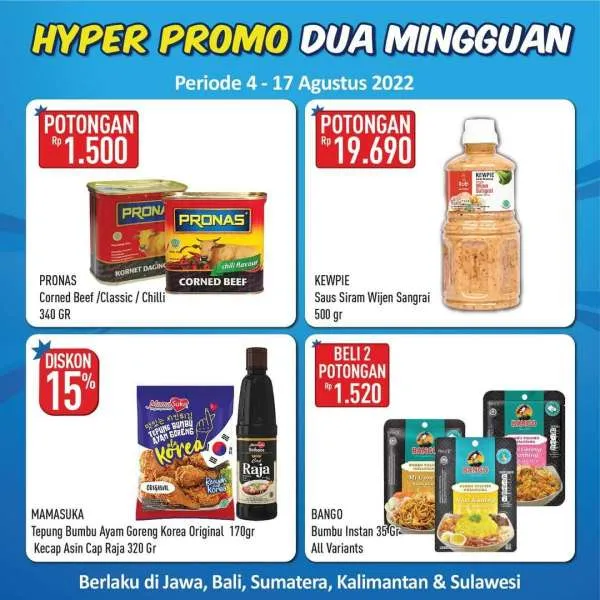 Promo Hypermart Dua Mingguan Periode 4-17 Agustus 2022