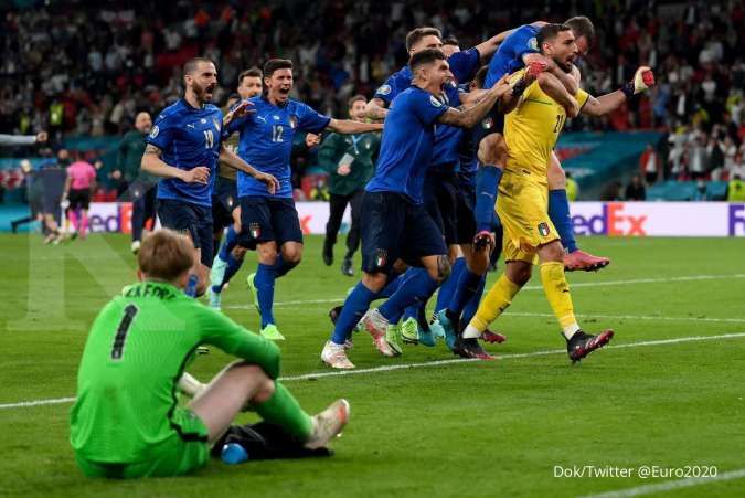 Rekor Italia yang terukir setelah juara Euro 2020