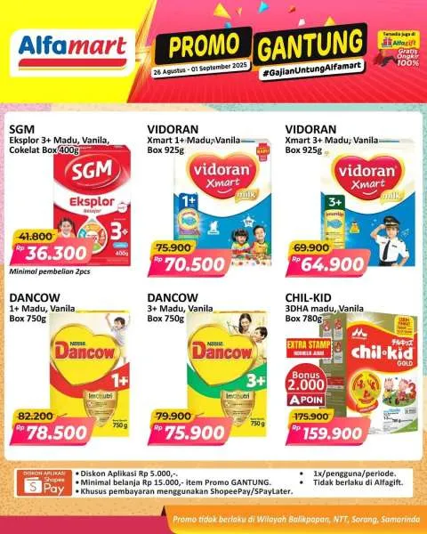 Promo Alfamart Gantung Periode 26 Agustus-1 September 2025