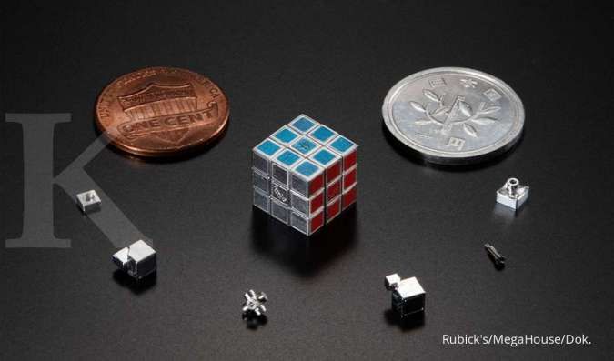 ILUSTRASI: Rubik paling kecil di dunia buatan MegaHouse