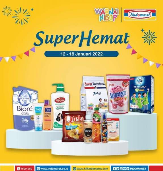 Manfaatkan Promo Indomaret Super Hemat Terbaru Periode 12-18 Januari 2022 Hari Ini