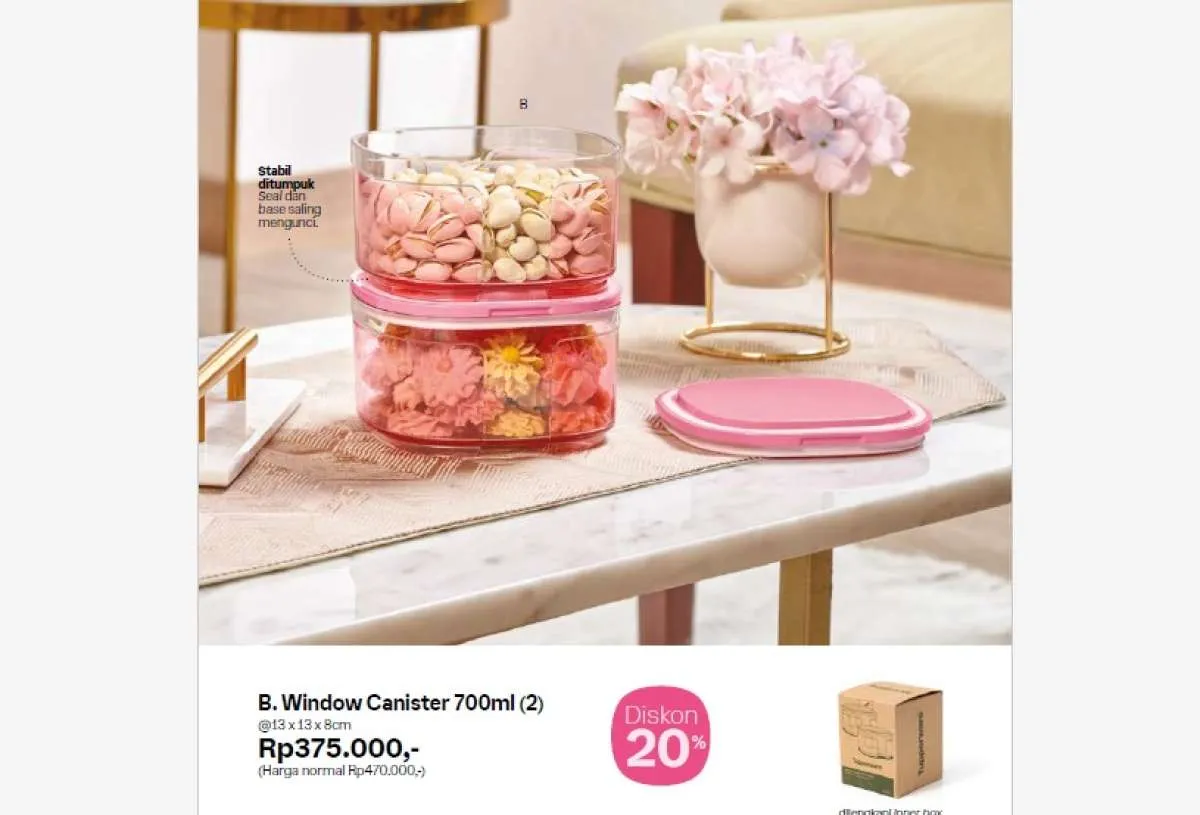 Katalog Promo Tupperware Januari 2024, Ada Diskon 20% Produk Canister