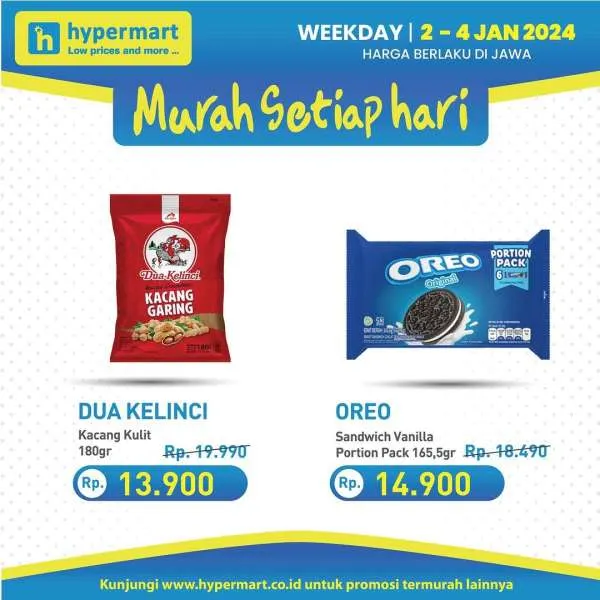 Promo Hypermart Hyper Diskon Weekday Periode 2-4 Januari 2023