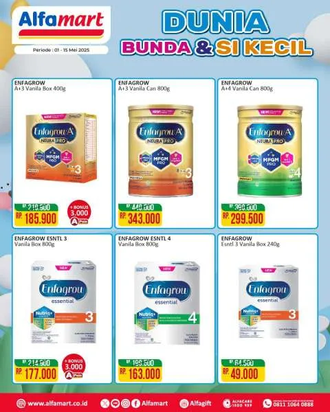 Promo Alfamart Dunia Bunda & Si Kecil Periode 1-15 Mei 2025