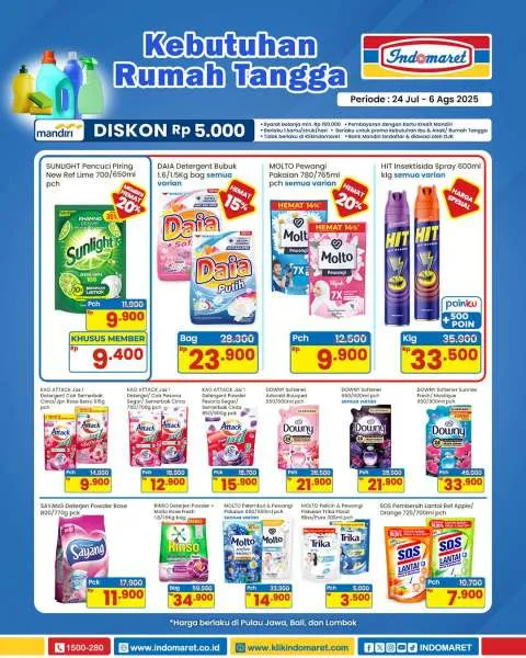 Promo Indomaret Super Hemat Periode 24 Juli-6 Agustus 2025