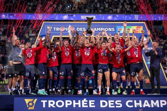 Hasil Piala Super Prancis Lille vs PSG: Tekuk Les Parisiens 1-0, Les Dogues juara