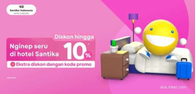 Promo Hotel Santika Indonesia, Diskon hingga 10% dari Tiket.com