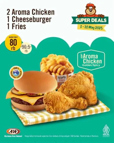 Promo A&W with Cheeseburger