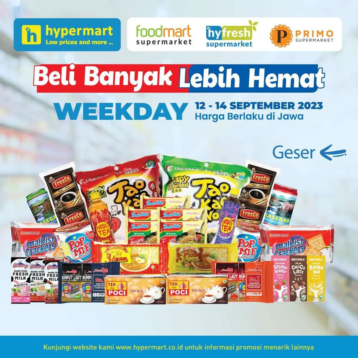 Promo Hypermart Beli Banyak Lebih Hemat 12-14 September 2023, Beli 2 Gratis 1 Menanti