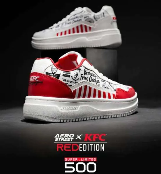 Sepatu Aerostreet x KFC Red Edition Super Limited 