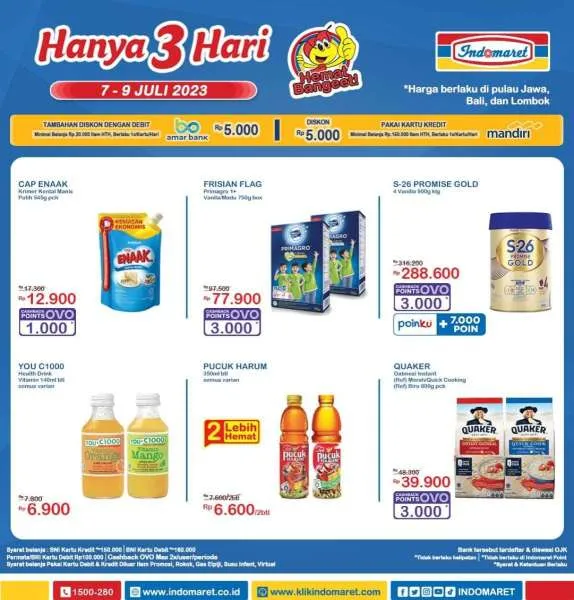Katalog Promo JSM Indomaret Terbaru 7-9 Juli 2023, Promo Hanya 3 Hari