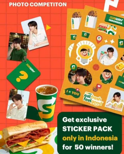 Promo Subway Indonesia berhadiah Sticker Pack Cha Eun-Woo