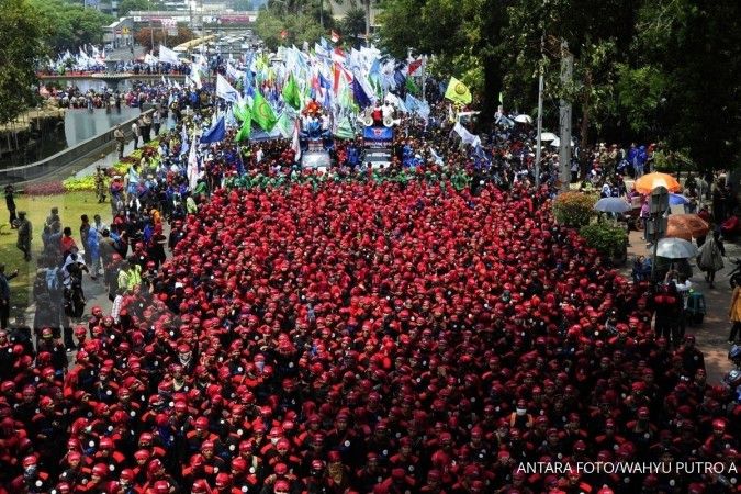 3.006 Polri, TNI, Satpol PP amankan aksi buruh