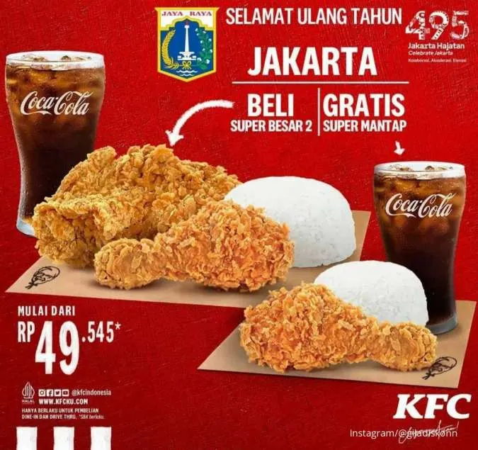 Promo KFC HUT Jakarta ke-495