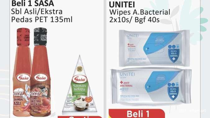 Promo Alfamart Serba Gratis Terbaru, Beli 1 Gratis 1 untuk Produk Sasa-Shinzu'i