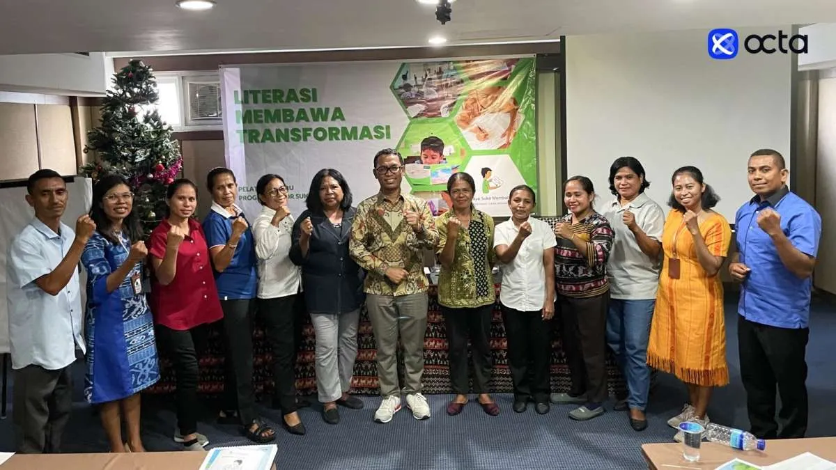 Octa Melanjutkan Proyek Amal Saya Suka Membaca di Indonesia 