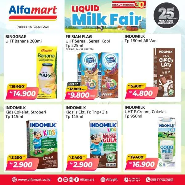 Promo Alfamart Milk Fair Periode 16-31 Juli 2024