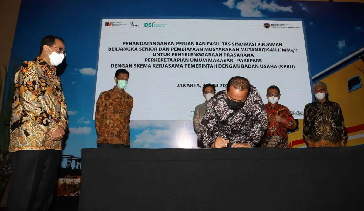 BSI salurkan pembiayaan sindikasi Rp 693,83 miliar untuk rel KA Makassar-Parepare