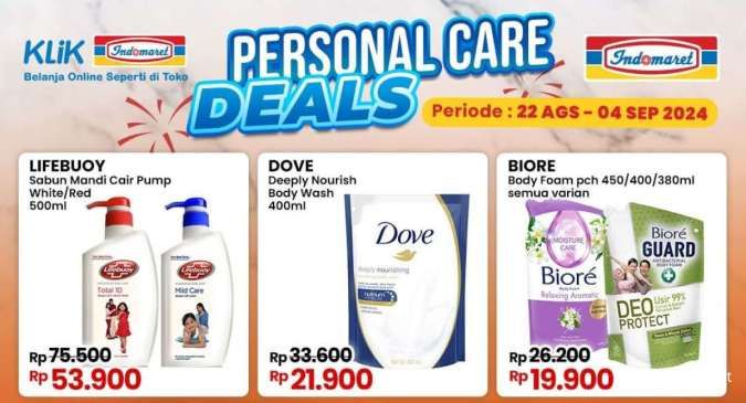 Promo Indomaret Personal Care Deals, Sabun Mandi Cair Diskon hingga Rp 21.600