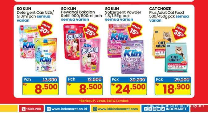 Promo Deterjen Weekend 18-20 Juli 2025, Harga Hemat di Alfamart dan Indomaret
