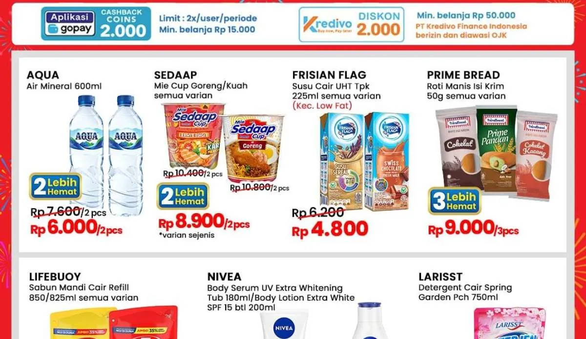 Promo Indomaret Weekend Hari Ini, Aqua dan Mie Sedaap Cup Beli 2 Lebih Hemat