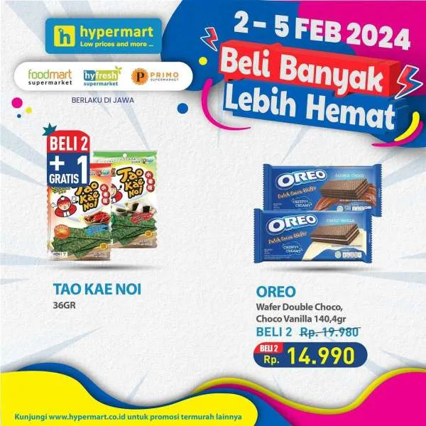Promo Hypermart Beli Banyak Lebih Hemat Periode 2-5 Februari 2024