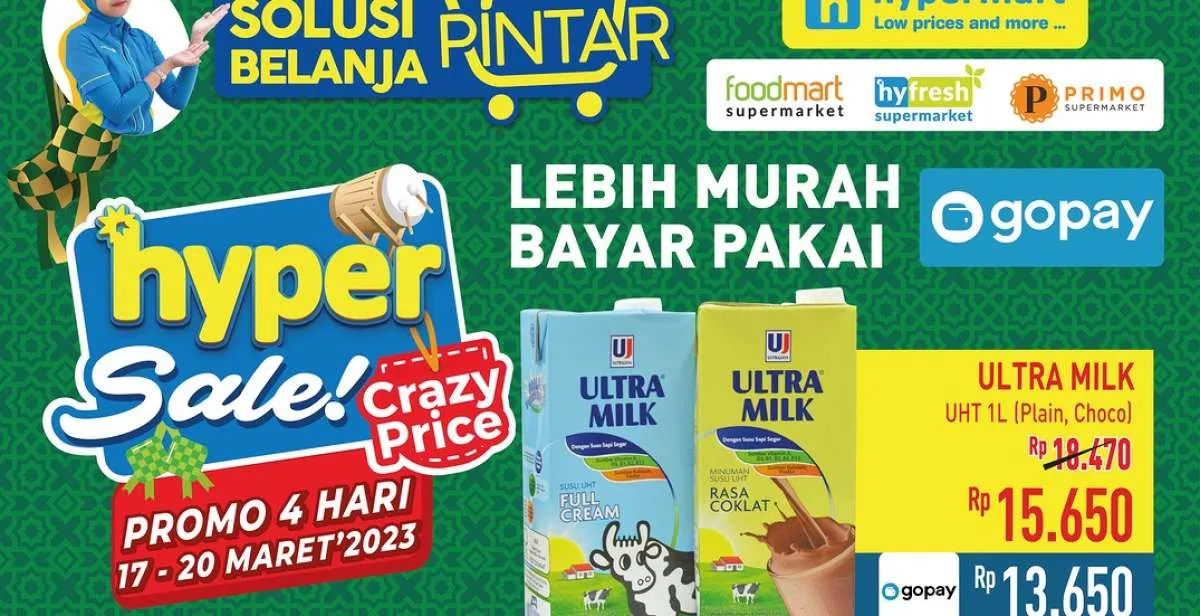 Promo JSM Hypermart Hari Ini Minggu 19 Maret 2023, Lebih Murah Bayar Pakai Gopay