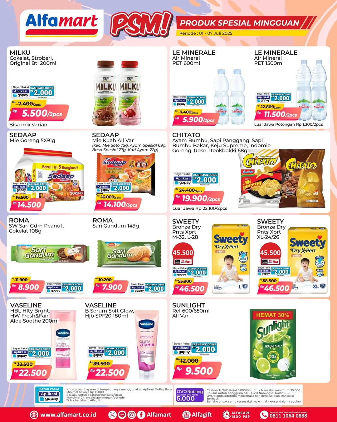 Promo PSM Alfamart Periode 1-7 Juli 2025