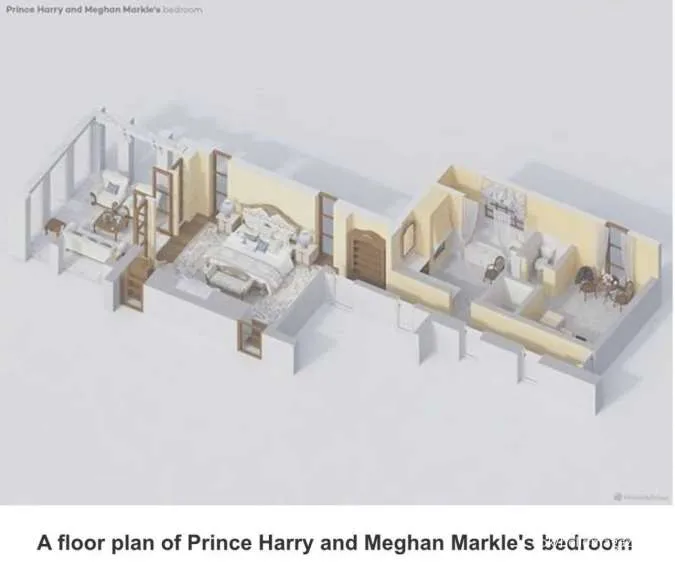 Floor plan rumah Prince Harry dan Meghan Markle