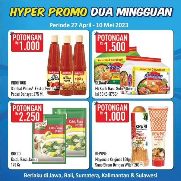 Promo Hypermart Hyper Promo Dua Mingguan Periode 27 April-10 Mei 2023