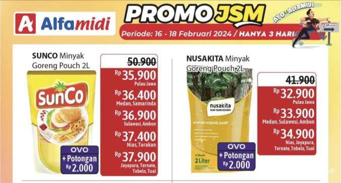 Katalog Promo JSM Alfamidi Periode 16-18 Februari 2024, Buah dan Sayur Harga Spesial!