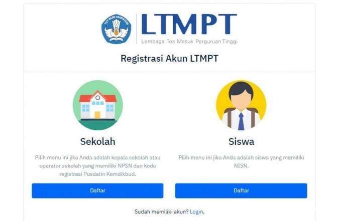 Asik! Dibuka lagi kesempatan registrasi akun LTMPT jalur SNMPTN, kapan?
