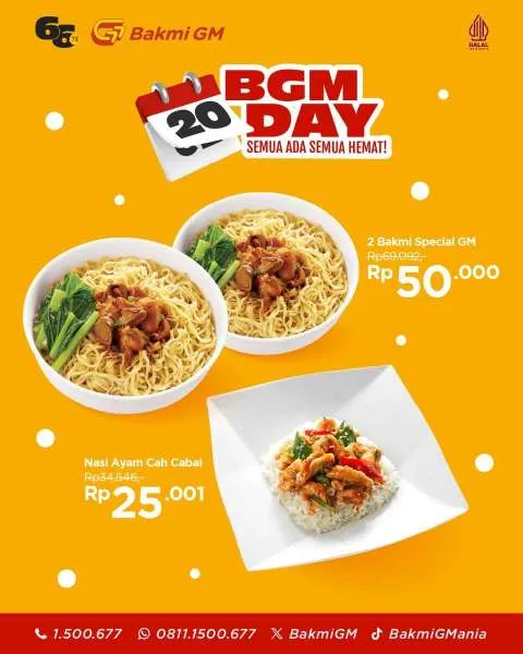 Promo Bakmi GM BGM Day Mulai Rp 20.000-an