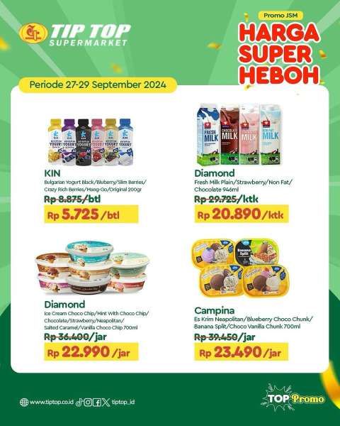 Promo JSM Tip Top Weekend 27-29 September 2024