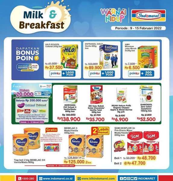 Promo Indomaret Super Hemat Mingguan 9-15 Februari 2022