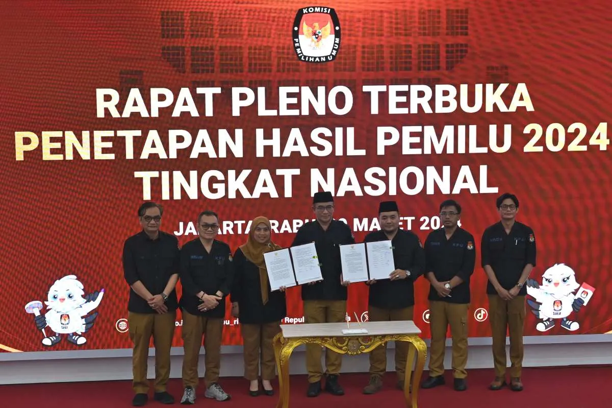 Rekapitulasi Rampung, Prabowo-Gibran Menang Pilpres 2024