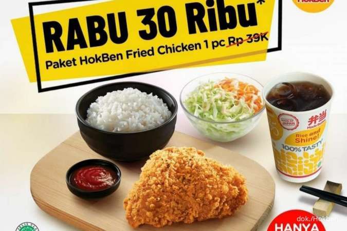 Promo Hokben 25 Mei 2022, Paket HokBen Fried Chicken Harga Spesial Hari Rabu Rp30.000