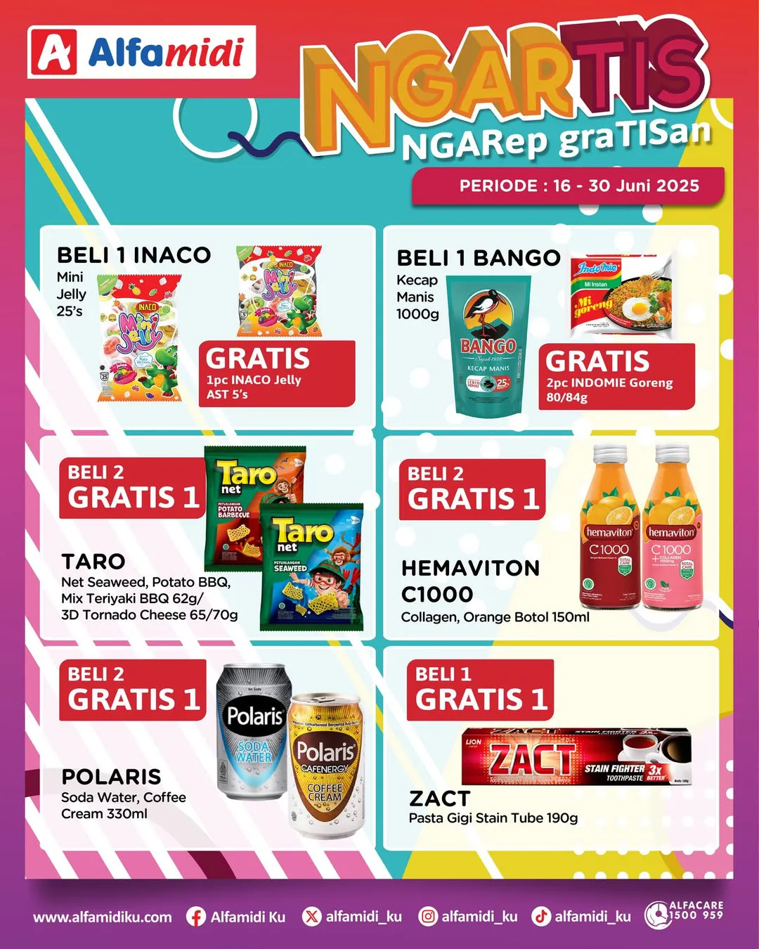 Promo Alfamidi Ngartis (Ngarep Gratisan) Periode 16-30 Juni 2025