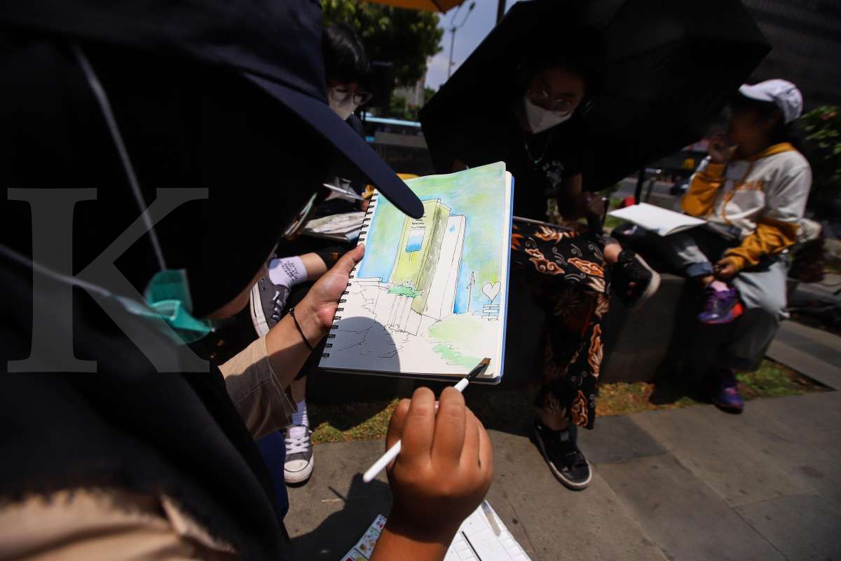 Sketsa gedung
