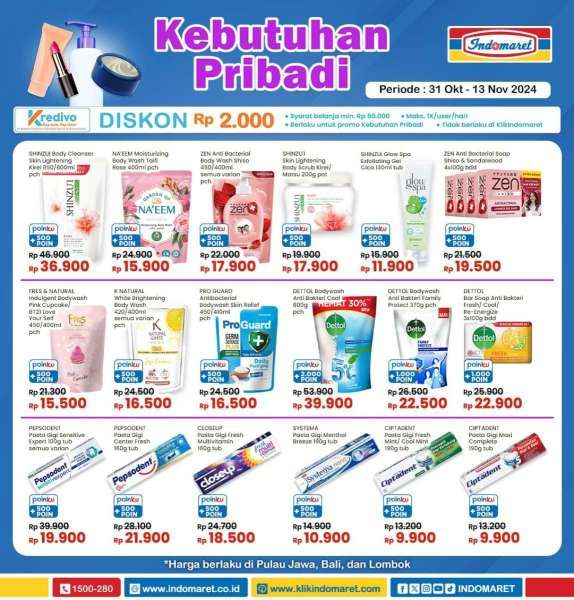 Promo Indomaret Super Hemat 31 Oktober-13 November 2024