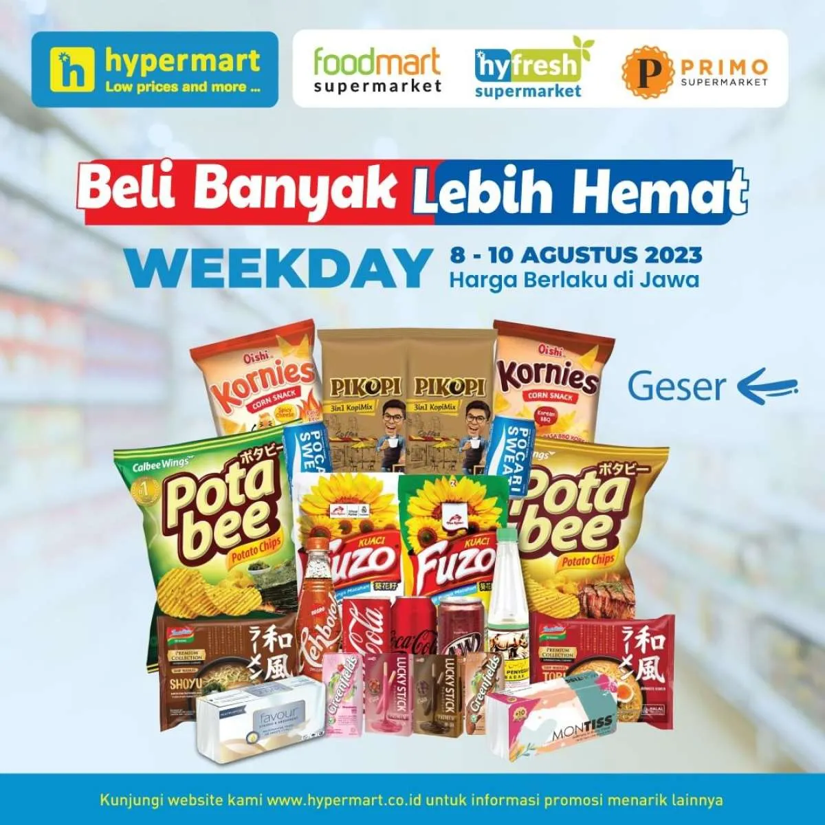 Promo Hypermart Beli Banyak Lebih Hemat 8-10 Agustus 2023, Ada Promo Beli 2 Gratis 1!