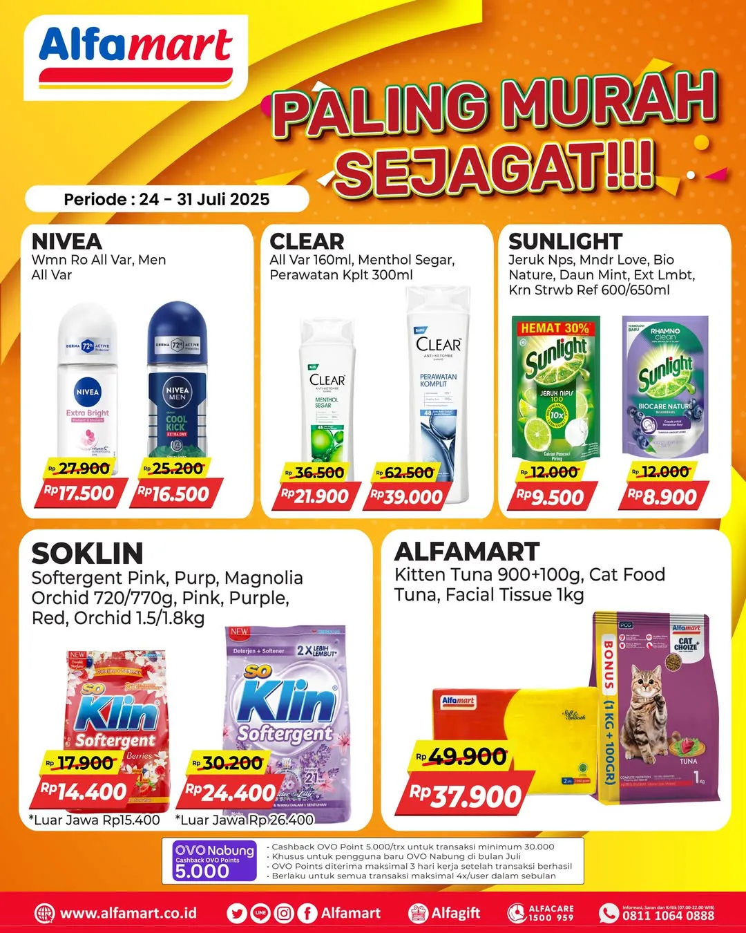 Promo Alfamart Paling Murah Sejagat Periode 24-31 Juli 2025