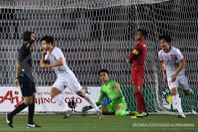 Gagal mengulang sukses di Filipina, timnas U-23 Indonesia kalah dari Vietnam 0-3