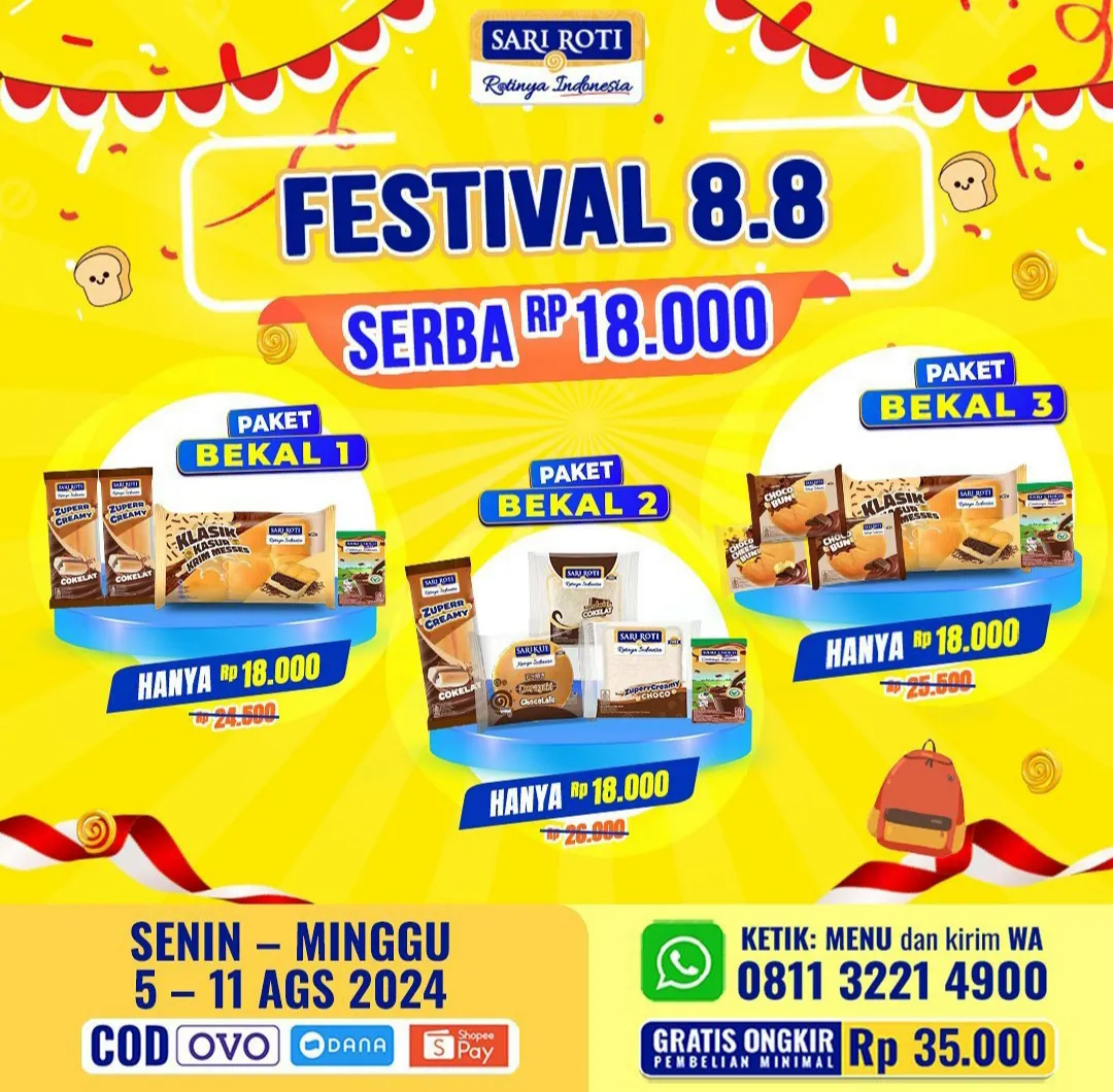Promo 8.8 Sari Roti