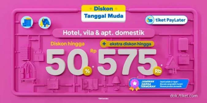Promo Tiket.com 24 Juni - 3 Juli 2022, Diskon Hotel, Vila & Apartemen Sampai 50%