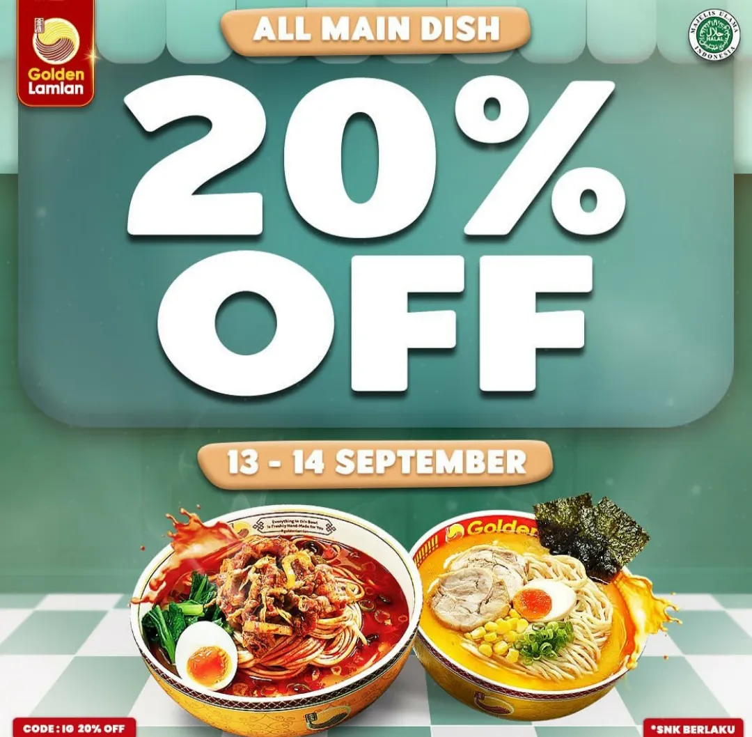 Golden Lamian 20% off