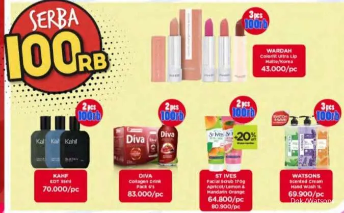 Promo Watsons Year End Sale Periode 23 Desember 2021-2 Januari 2022