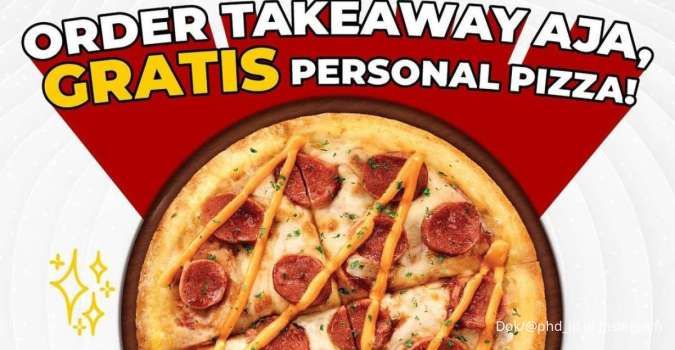 Promo Pizza Hut Delivery Beli Take Away Gratis Personal Pizza, Gunakan Kode Unik Ini