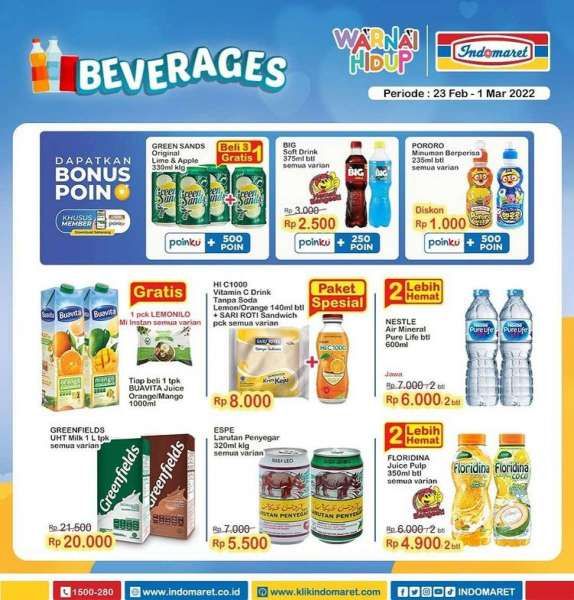 Promo Indomaret Super Hemat Mingguan 23 Februari-1 Maret 2022